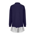 thumbnail image 5 of DPTALR Women's Fashionable Long Sleeved Button Up Collared Sweatshirt Dress, 5 of 5