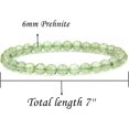 thumbnail image 2 of Bracelet Extensible Unisexe en Perles Rondes de 6 mm en Préhnite Naturelle, 2 of 5