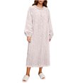 thumbnail image 3 of Yuyuzo Chemises de Nuit en Flanelle pour Femmes en Molleton Duveteux à Manches Longues Robes de Pyjama Confortables Chandail d'Hiver Tenue de Détente Robe de Nuit, 3 of 7