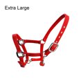 thumbnail image 2 of Collier de Tête de Poney Rembourré Protection Pratique Résilience Fournitures de Cheval Solidité Coussin de Selle de Course Rouge TG, 2 of 9
