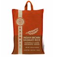 thumbnail image 1 of Pride Of India - Extra Long Indian Premium Brown Basmati Rice, 5 Pound (2.26 Kilo) RECOLSABLE JUTE (BURLAP) - Naturally Aromatic, Aged, Flavorful, Slender, Non Sticky Whole Grains, 1 of 6