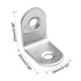 thumbnail image 3 of Unique Bargains 30 Pcs 25mmx25mmx16mm Attache d'Angle en Acier Inoxydable Support en Forme de L, 3 of 3