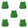 thumbnail image 3 of maskred Hi Vis Child Safety Reflective Vest Traffic Waistcoat Work Cycling Clothes green 42x47x5cm 5Set, 3 of 6