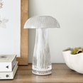 thumbnail image 2 of en Lin en Lampe de Table à DEL Forme de Poitrine, Côtes Ancy, Champignon, Transparente, 2 of 4