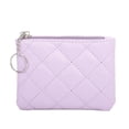 thumbnail image 2 of Ediodpoh Women's Mini Zip Purse Quilted Embroidery Small Wallet For Cards Compact And Stylish Purple, 2 of 4