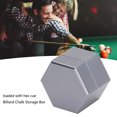 thumbnail image 4 of Billiard Chalk Holder, Portable Hexagonal Pool Cue Chalk Box with Aluminum Alloy Material, Lightweight and Durable, Easy to Use for Billiards Essential Accessories, 4 of 8