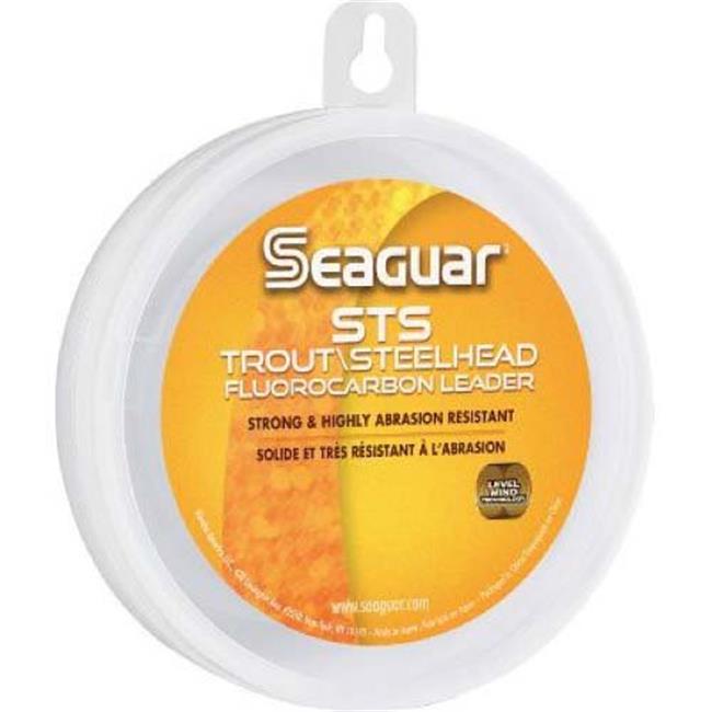 Seaguar Fil de Pêche Leader en Fluorocarbone pour Saumon STS, 25 Livres/100 Verges, Transparent