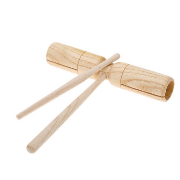 Aofa Enfants en Bois à Main Son Instrument de Percussion Son Jouet Musical Knock