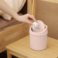 thumbnail image 4 of Mini Poubelle de Bureau à Couvercle Rabattable pour Déchets pour Cuisine Salon Petit Seau de Rangement, 4 of 6