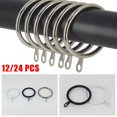 thumbnail image 2 of Metal Curtain Rings Hanging Hooks for Curtains Rods Pole Voile Heavy duty Rings, 2 of 4