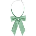 thumbnail image 1 of INSPIRE CHIC Women's Bow Ties Solid Color Western Ribbon Pre-Tied Bowties Mint Green One Size, 1 of 6