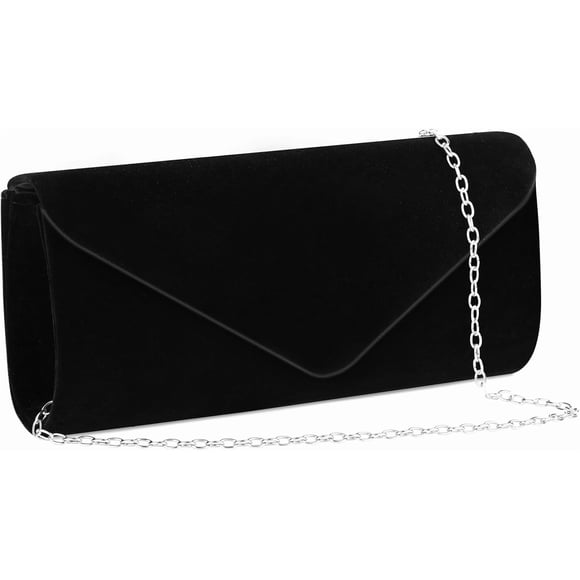 Clutch Purses For Women, Velvet Suede Envelope Evening Purse Stylish Clutch Crossbody Shoulder Clutches Bag With Detachable Chain, Formal Party Clutches Wedding Purses Cocktail Prom Handbags
