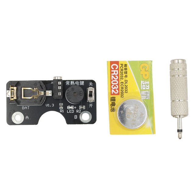 BTOER Compact CW Practice Board Morse Key Trainer Telegraph Trainer With Sound & Light-Feedback For Easy Morse Code Learning Tools