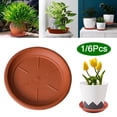 thumbnail image 2 of Soucoupe pour Plantes 6 Pcs, Plateaux en Plastique pour Pots, Plateaux d'Égouttement Robustes pour Pots de Fleurs, Plateau de Récupération Rond pour Plantes Aquatiques pour l'Extérieur, 2 of 8
