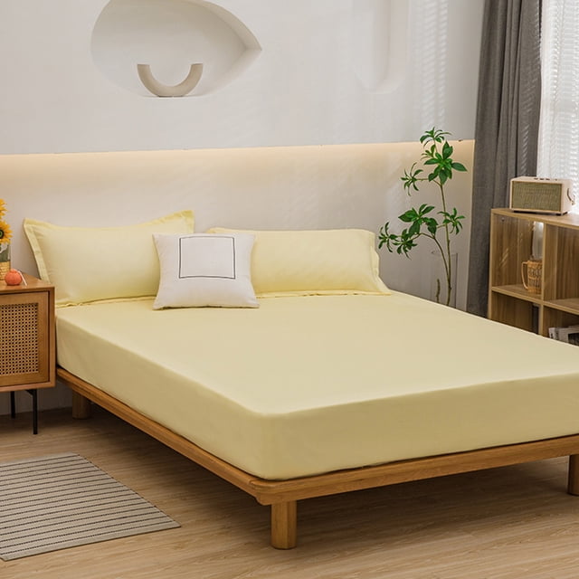 Rvkxad Drap-Housse Uni, Protège-Matelas Anti-Cendre pour Lit, Housse de Drap