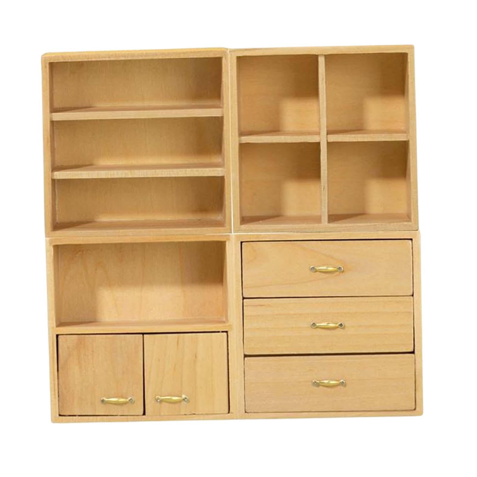 Armoires 1/12 Polyvalentes avec Tiroirs Ornements Durables pour Placard