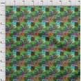 thumbnail image 4 of oneOone Cotton Poplin Light Green Fabric Paisley Patchwork Craft Projects Decor Fabric Printed By The Yard 42 Inch Wide, 4 of 5