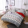 thumbnail image 1 of Innerwin Quilt Sets Printed Coverlet Set 3 Pieces Christmas Comforter Bedspread Lightweight Microfiber Breathable Ultra Soft Decor Style Q Queen, 1 of 1