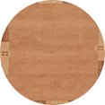 thumbnail image 1 of Ahgly Company Tapis d'Intérieur Ronds Abstraits Orange Tapis de Zone Abstraits, 6 Pieds Rond, 1 of 6