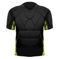 thumbnail image 4 of Breezora Football Impact Shirt Padded Compression Top with Chest Rib Shoulder Back Protection Breathable Training Gear L Size Green, 4 of 8