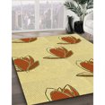 thumbnail image 3 of Ahgly Company Tapis d'Intérieur Lavable en Machine Carré Transitionnel Brun Cannelle, 8 Pieds Carré, 3 of 7