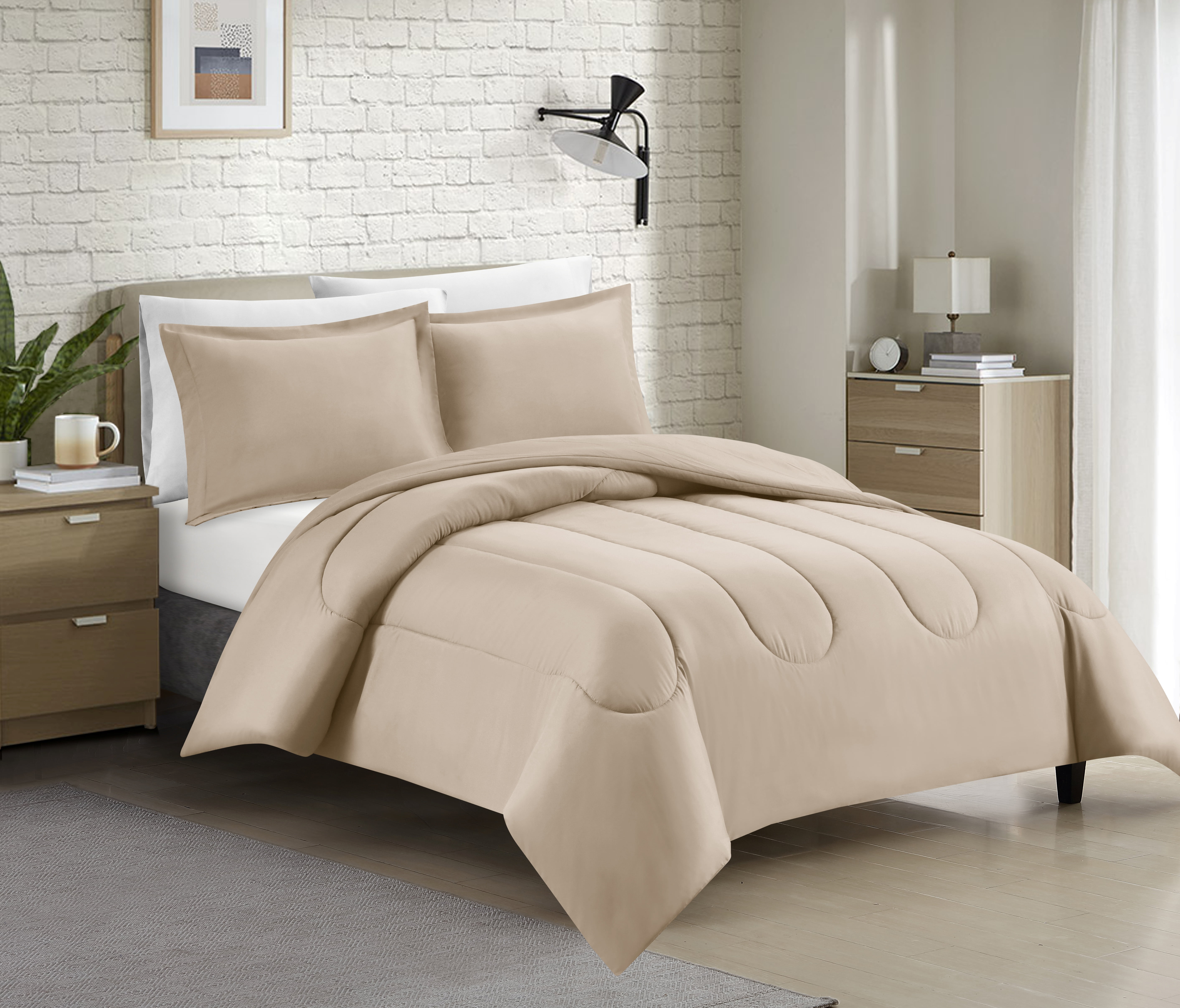 Swift Home Luxury 6 Piece Bed in a Bag, All Season Complete Bedding Set, Twin/ Twin XL