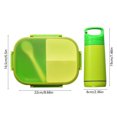 thumbnail image 3 of Microwave Safe Lunchbox Set with Mug Rectangular Divided Food Container Commuter Meal Prep Kit, 3 of 6