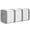 Grey, variant on Gymax Deck Box Patio Container w/ Lockable Lid Weatherproof Plastic Storage Bin Gray & White