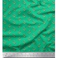 thumbnail image 1 of Soimoi Green polyester Crepe Fabric Anchor Hook Nautical Print Fabric by Yard 52 Inch Wide, 1 of 3