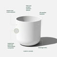 thumbnail image 2 of Veradek Pure Series Kona 15" Planter 2 Pack White, 2 of 8