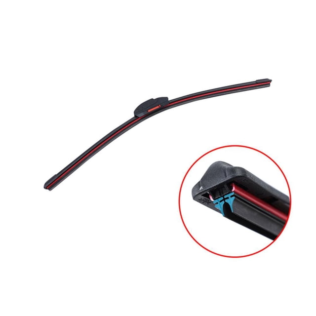 Car Wiper blades Universal Frameless Bracketless Car Soft Str Double Rubber K1O0