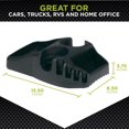 thumbnail image 3 of Console d'efficacité GoGear™, organiseur de véhicule à profil bas en plastique noir, 3 of 6