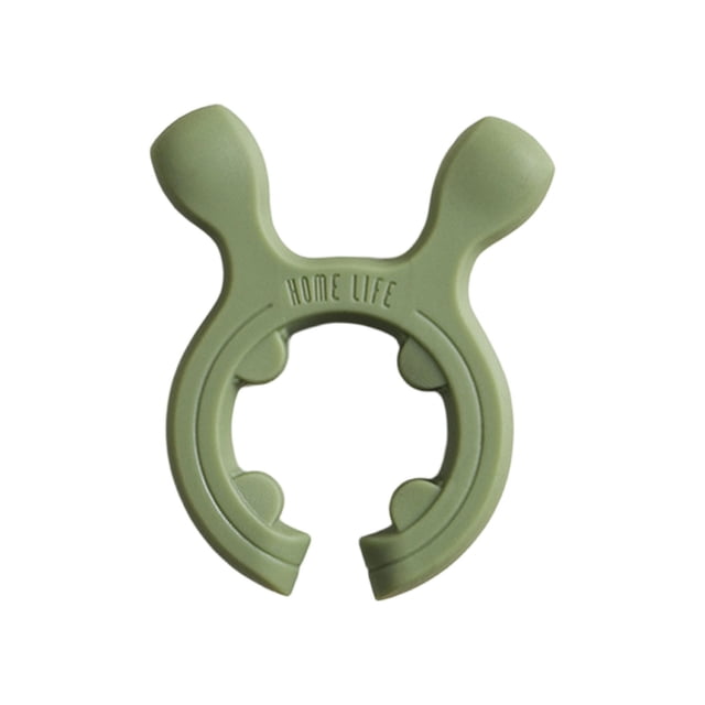 Fixing Clip Indoor Use for Kitchen Organization with Silicone Cutlery Holder Clip Featuring Deer Horn Shape and Boiling Stopper for Safe Spoon Support
