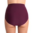 thumbnail image 3 of Bas de Bikini Taille Haute pour Femmes Rétro Froncé Short de Bain Froncé Culotte de Tankinis Bleu Marine (P-2TG), 3 of 6