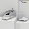 thumbnail image 3 of PawHut XL Stainless Steel Cat Litter Box with High Wall Side, Scoop, 3 of 10