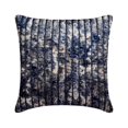 thumbnail image 1 of The HomeCentric Decorative Pillow Cover, Decorative Blue Pack of 2, 18"x18" (45x45 cm) Pillow Covers, Velvet Quilted & Beaded Throw Pillows For Sofa, Striped Pattern Modern Style Easter - Allura, 1 of 3