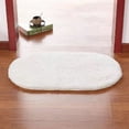 thumbnail image 5 of Maplenight Oval Bathroom Rugs Non Slip Washable 35x24in Soft Absorbent Bath Rugs Quick Dry Anti Mold Shower Rug for Bathroom Floor Tub and Shower White, 5 of 5
