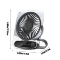 thumbnail image 4 of Sentmoon Portable Fan Portable Fan for Travel Wall Mounted Or Standing Portable Fan USB Rechargeable Fan Multi-Gear Speeds Suitable for Travel Home Office and Bedroom Use, 4 of 9