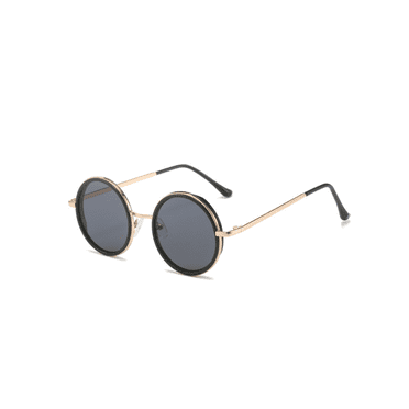 Lunettes de Soleil pour Enfants, Défilé de Mode, Lunettes Décoratives Hip-hop Personnalisées, Monture Ronde Résistante aux UV pour Garçons et Filles