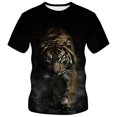 thumbnail image 1 of T-shirt à Manches Courtes à Imprimé Graphique pour Tous les Jours avec Col Rond Décontracté, Incontournable Style de Rue, Ligne de T-Shirts pour Hommes, 1 of 3