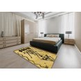thumbnail image 4 of Ahgly Company Indoor Rectangle Abstract Saffron Yellow Abstract Area Rugs, 2' x 5', 4 of 6