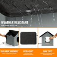thumbnail image 3 of K&H Manufacturing – Caisson chauffant extérieur de 20 W, 18 po x 22 po x 17 po, gris/noir pour chats, 3 of 7