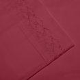 thumbnail image 2 of Hotel Luxurious, 1800 Series Super Soft Embroidery 3 PC Sheet Set (Twin Burgundy), 2 of 4