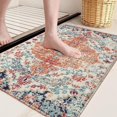 thumbnail image 4 of Boho Style Bathroom Rugs Orange Farmhouse Bohemia Bath Mat NonSlip Water Absorbent Soft Microfiber Floor Mats for Bathroom Tub and Shower Room Add Rustic Charm to Your Space, 4 of 6