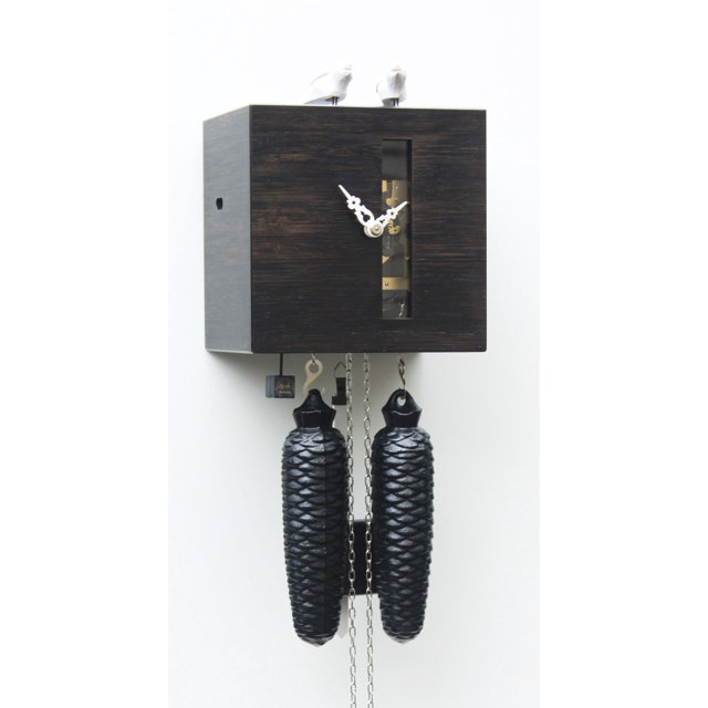 Horloge Coucou Moderne 8 Jours d'Autonomie, Bambou