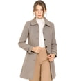 thumbnail image 1 of INSPIRE CHIC Manteau d'Hiver pour Femme à Col Peter Pan, à Simple Boutonnage, 1 of 6