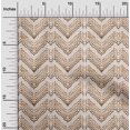 thumbnail image 2 of oneOone Rayon Beige Fabric Chevron Craft Projects Decor Fabric Printed By The Yard 56 Inch Wide, 2 of 4