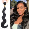 thumbnail image 4 of Dadatutu Wig Hair Curtain Spring - High-Temperature Chemical Fiber Wig, Matte Finish, Wavy Style, 70G, Black, Perfect for All Occasions, 4 of 6