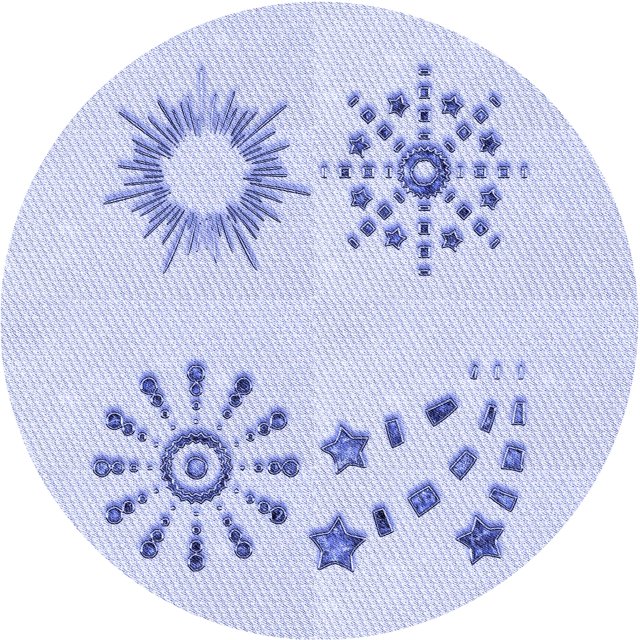 Ahgly Company Tapis Rond Lavable en Machine Intérieur Transitionnel Bleu Lavande, 5 Pieds Rond