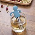 thumbnail image 2 of Tea Infuser for Loose Leaf Tea Cute Tea Strainer Ball Stainless Steel Extra Fine Mesh Tea Steeper Filter for Cup Mug Silicone Handle（Sky Blue）, 2 of 6